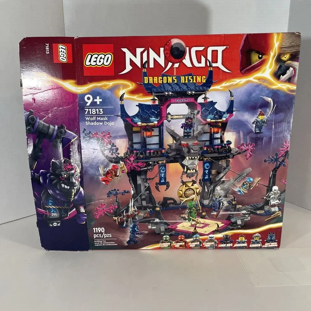 LEGO NINJAGO 71813 Wolf Mask Shadow Dojo Open Box All Bags Factory Sealed